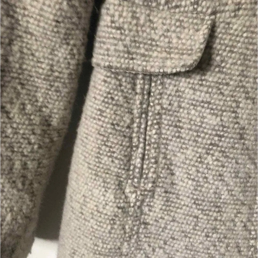 H&M light gray wool pea coat - Picture 9 of 9